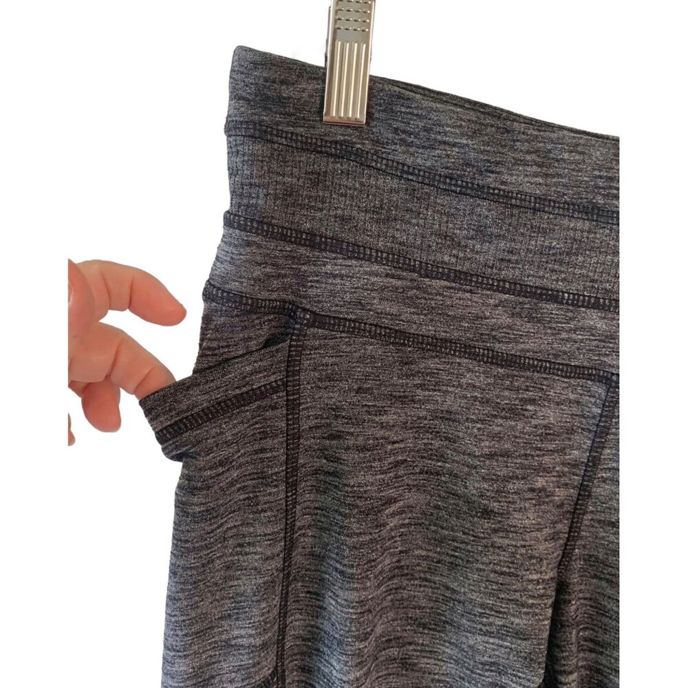 Athleta Space Dye Gray Pull-On Drawstring Waist E… - image 6